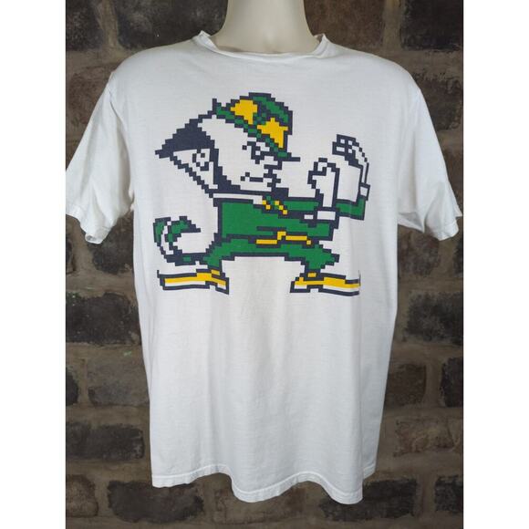 adidas Other - Notre Dame Adidas Top Men's Large White Boxy Graphic Retro Fighting Irish